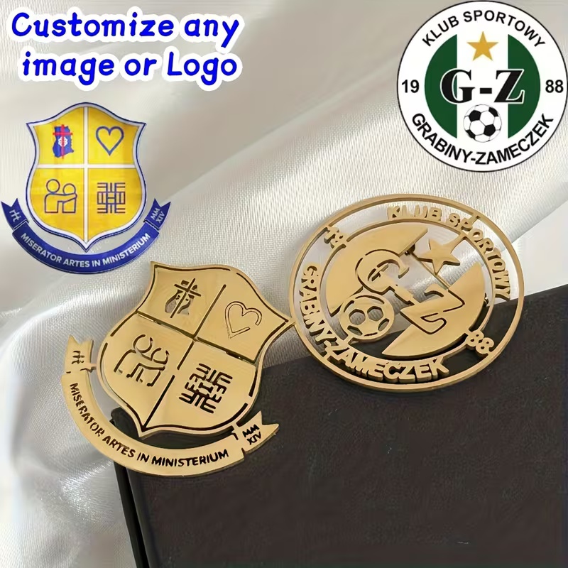 Women Accessories Logo - Custom Logo Brooch Simple Creativity Stainless