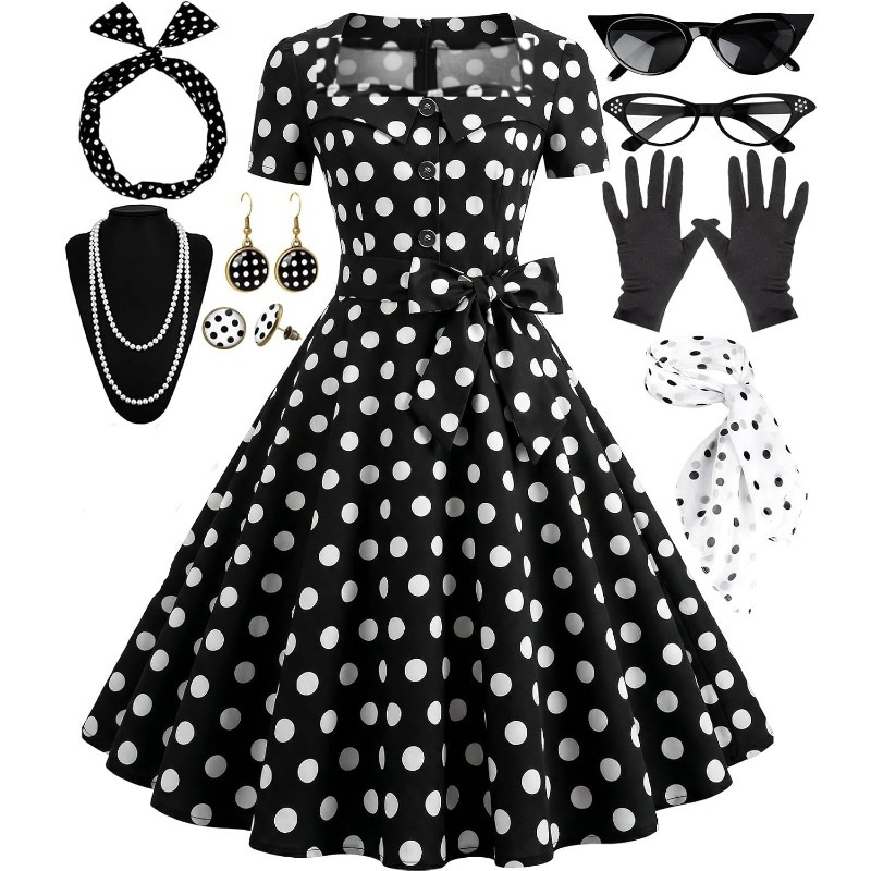 Women'S Accessories In The 1950S - 1950s Elegant Vintage Dresses for Women,