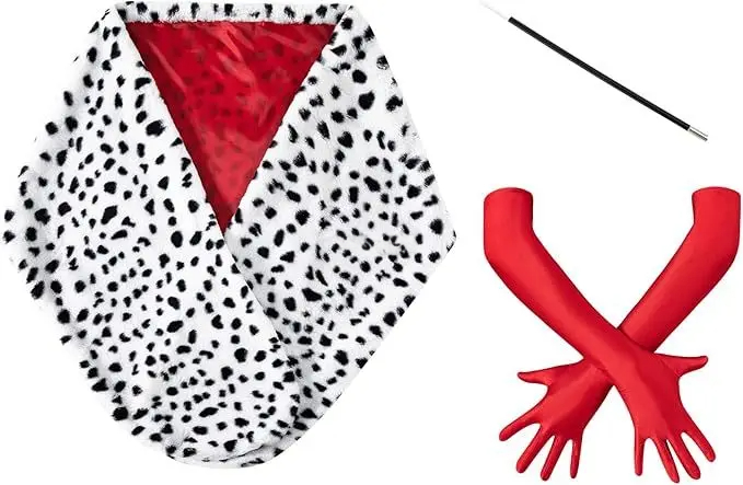 Women'S Accessories In The 1950S - Women Halloween Deville Coat Costume Dalmatian