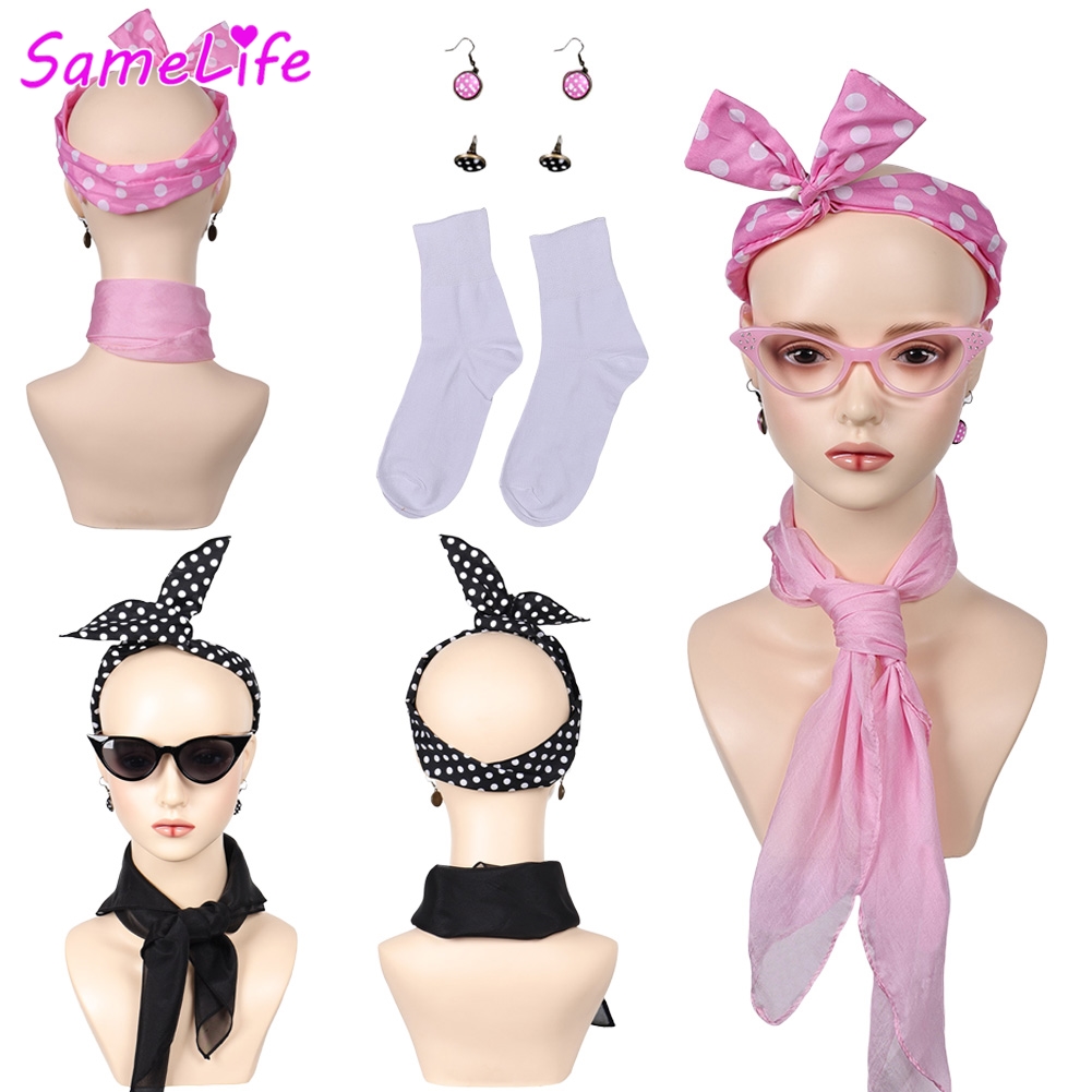 Women'S Accessories In The 1950S - Movie Grease 1950s Pink Ladies Headband