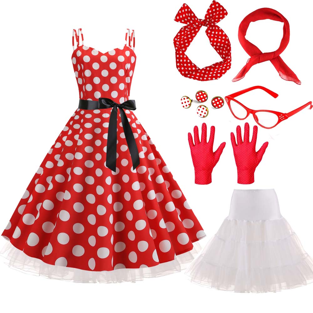 Women'S Accessories In The 1950S - 1950s 60s Carnival Costume Set Women