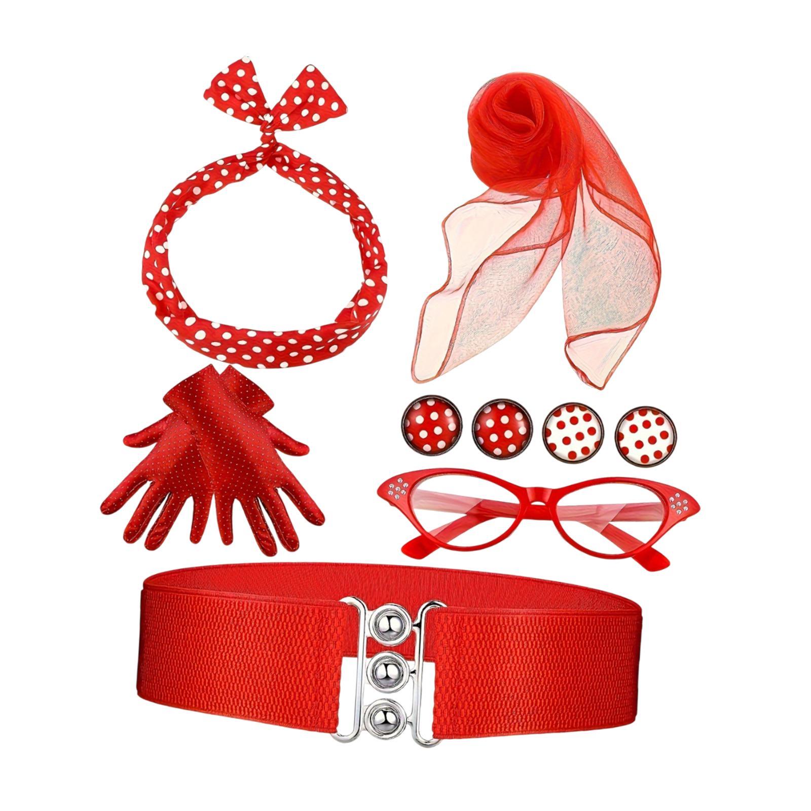 Women'S Accessories In The 1950S - 1950S Women Costume Earrings Gloves Fancy