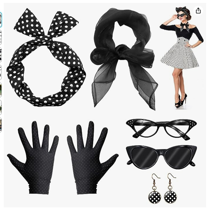 Women'S Accessories In The 1950S - 50s Disco Costume Accessories 1950s Fancy