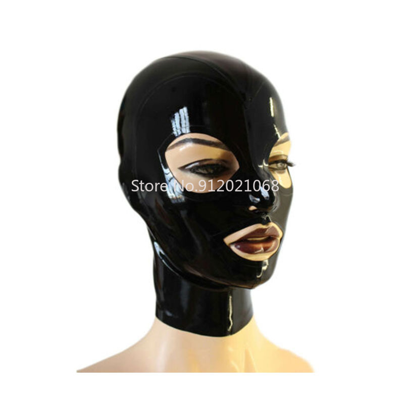 Women'S Accessories Canada - Latex Hood Back Zipper Rubber Mask