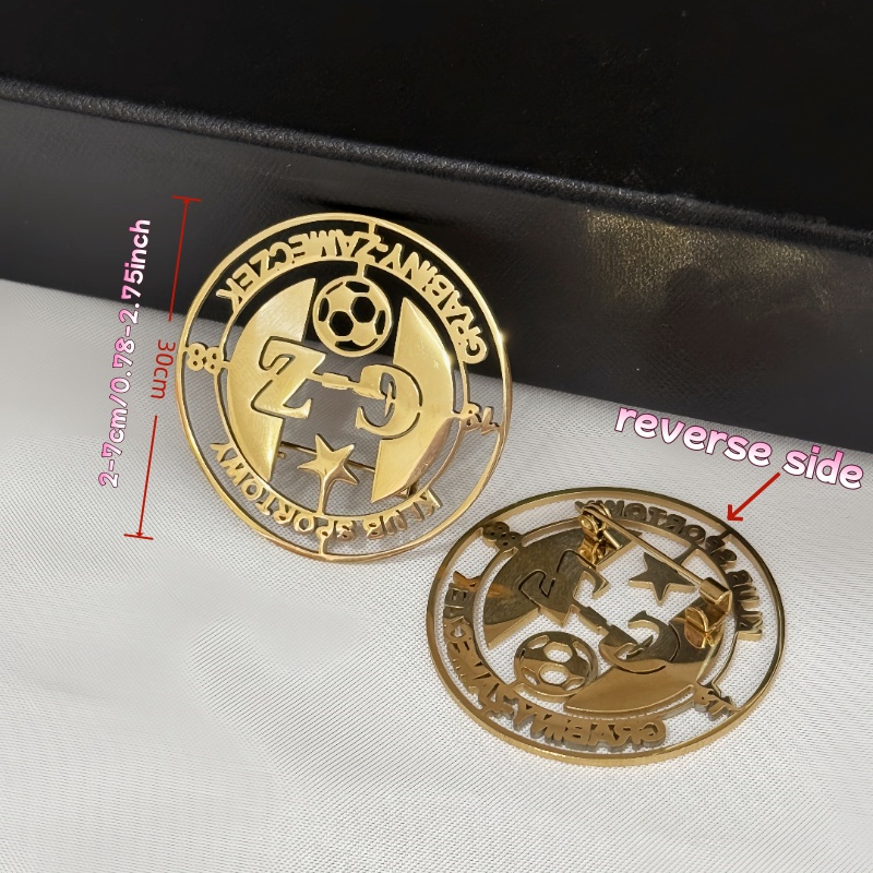 Custom Logo Brooch Simple Crea - огляд і ціна Women Accessories Logo