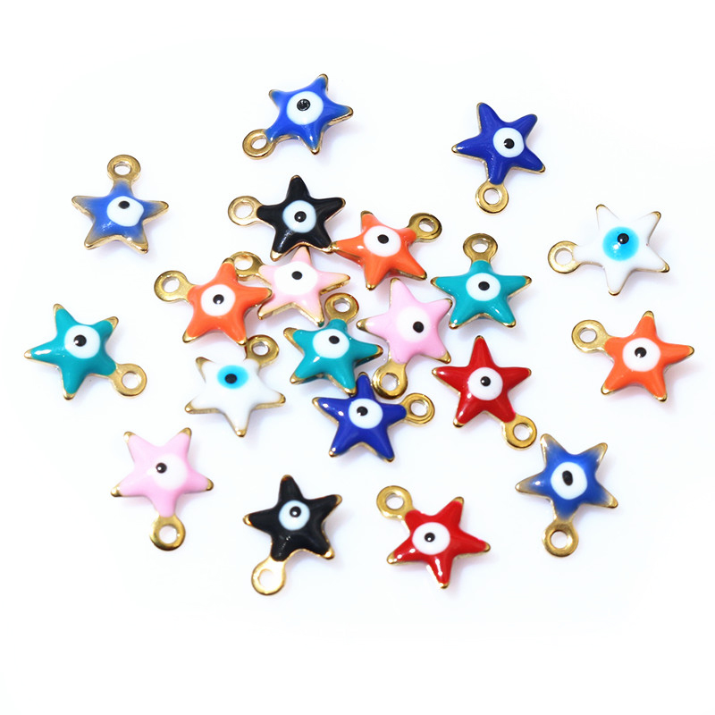 20pcs 10x8.5mm Enamel Evil Eye - огляд і ціна Evil Eye Bracelet