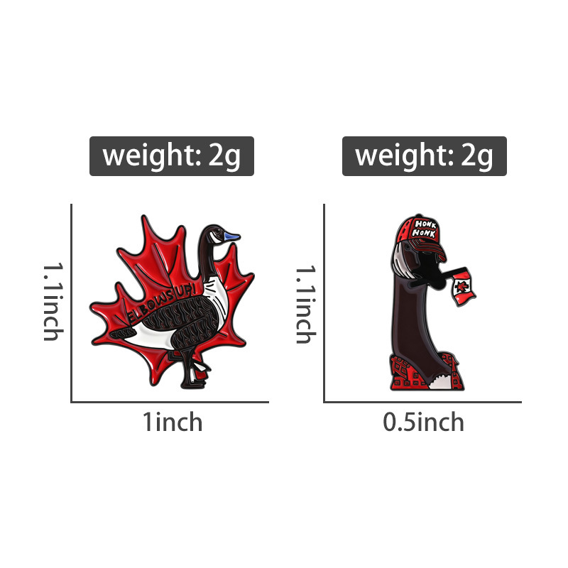 2Pcs Cartoon Canadian Goose En - огляд і ціна Women'S Accessories Canada