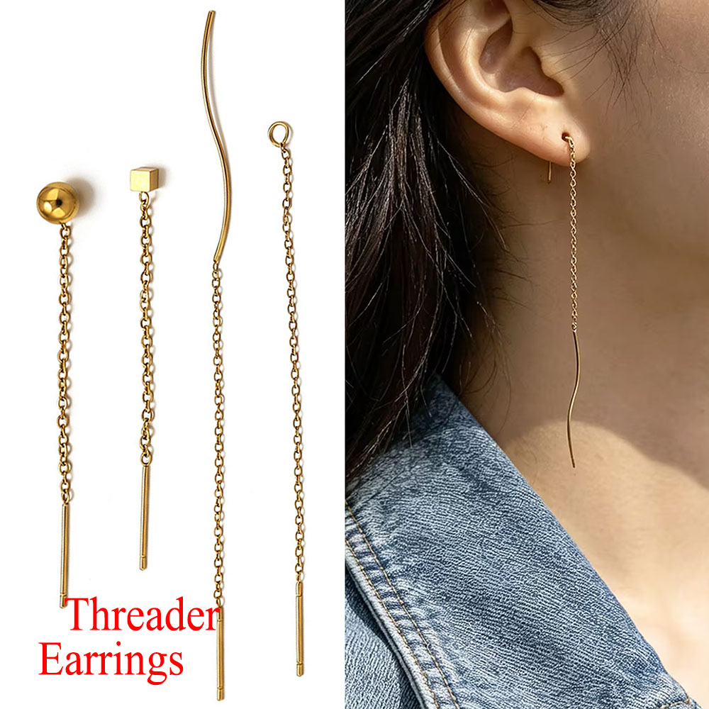 10pcs Stainless Steel Long Ear - огляд і ціна Women Accessories Gift Set