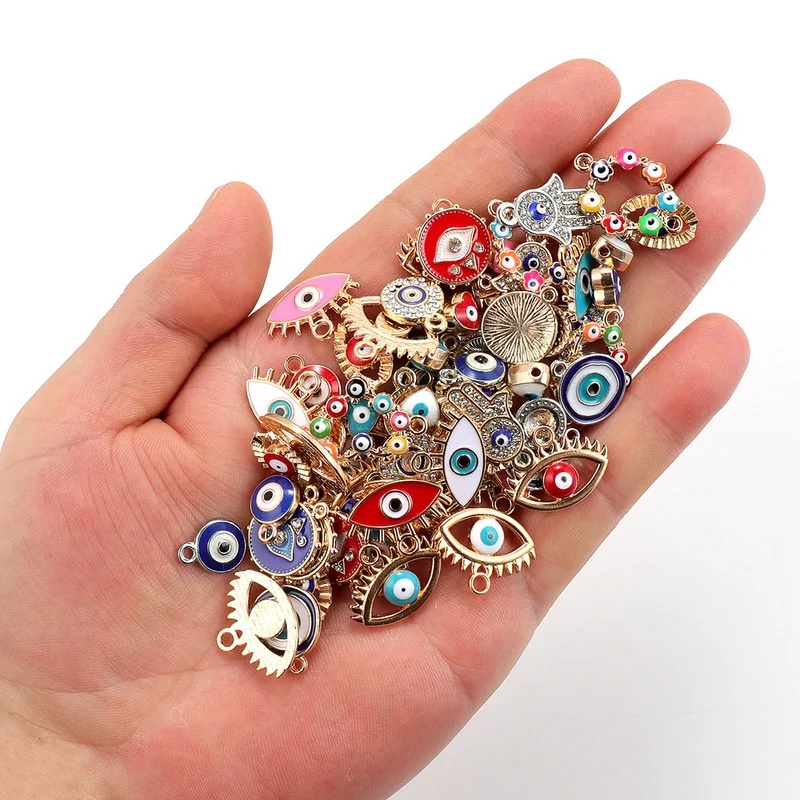 30pcs Mix Alloy Colored Enamel - огляд і ціна Evil Eye Bracelet
