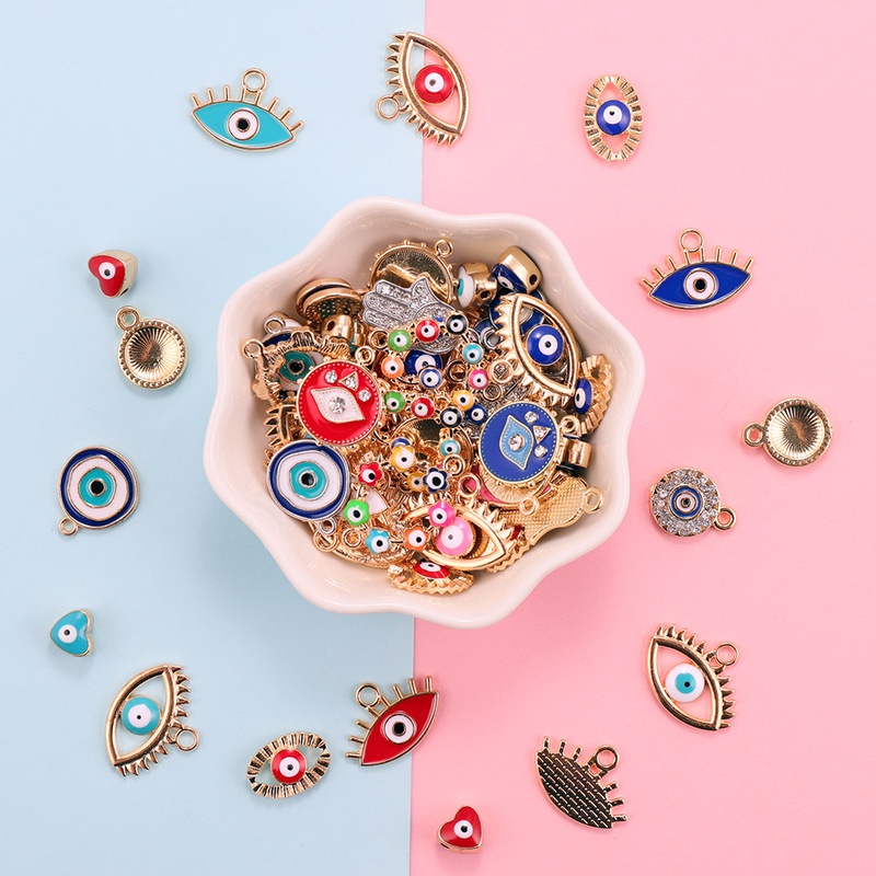 30pcs Mix Alloy Colored Enamel - огляд і ціна Evil Eye Bracelet
