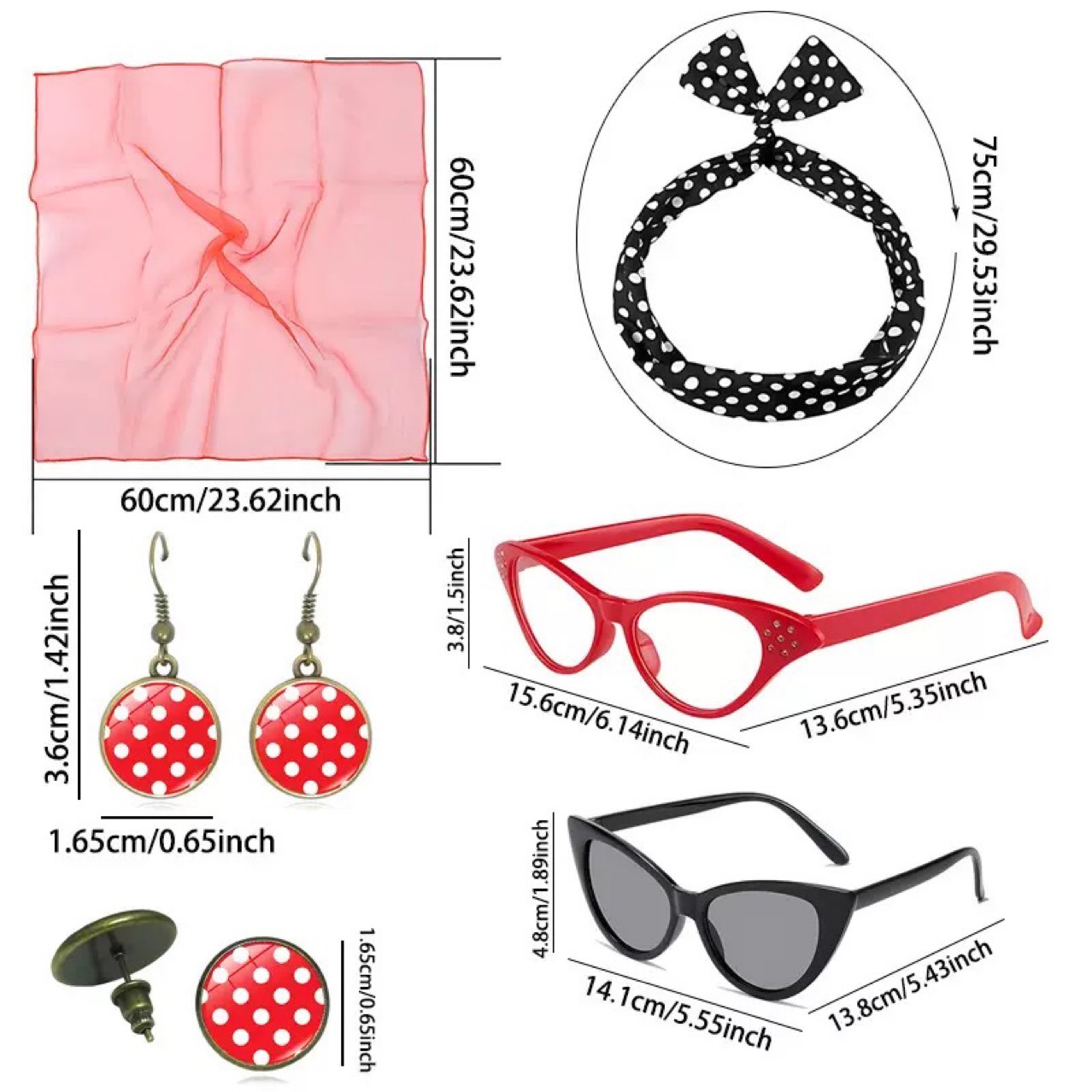 1950s Retro Party Cosplay Dres - огляд і ціна Women'S Accessories In The 1950S