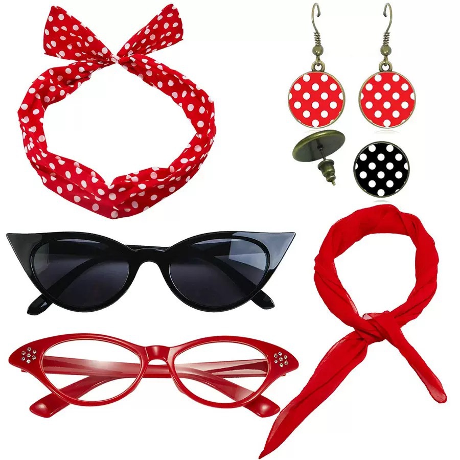 1950s Retro Party Cosplay Dres - огляд і ціна Women'S Accessories In The 1950S