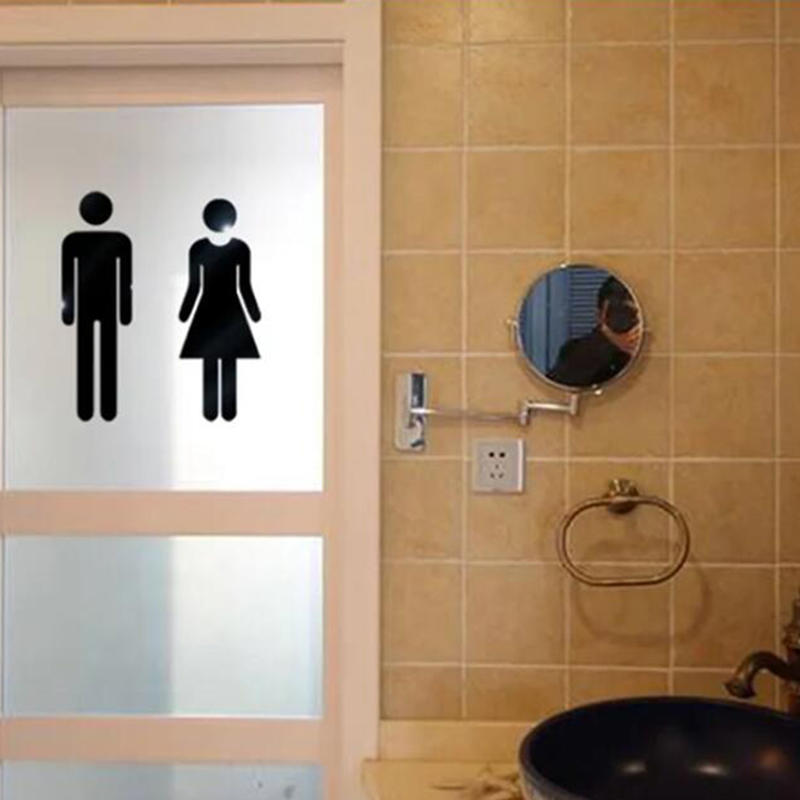 3D DIY Woman Man Toilet Door S - огляд і ціна Women Accessories Logo