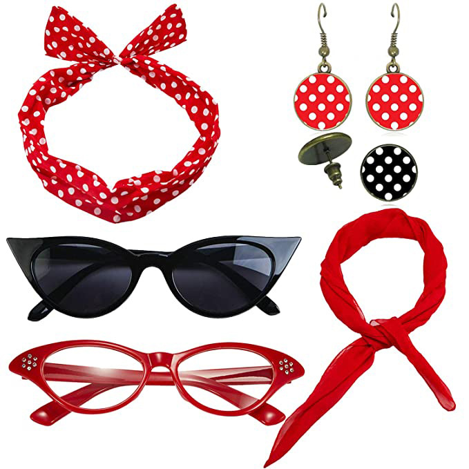 50s 80s Disco Party Costume Ac - огляд і ціна Women'S Accessories In The 1950S
