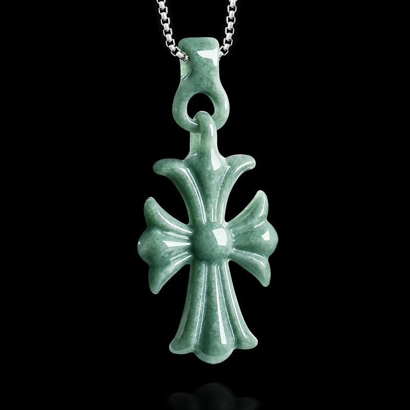 Natural Burmese Jadeite Cross  - огляд і ціна Women'S Accessories Jewelry