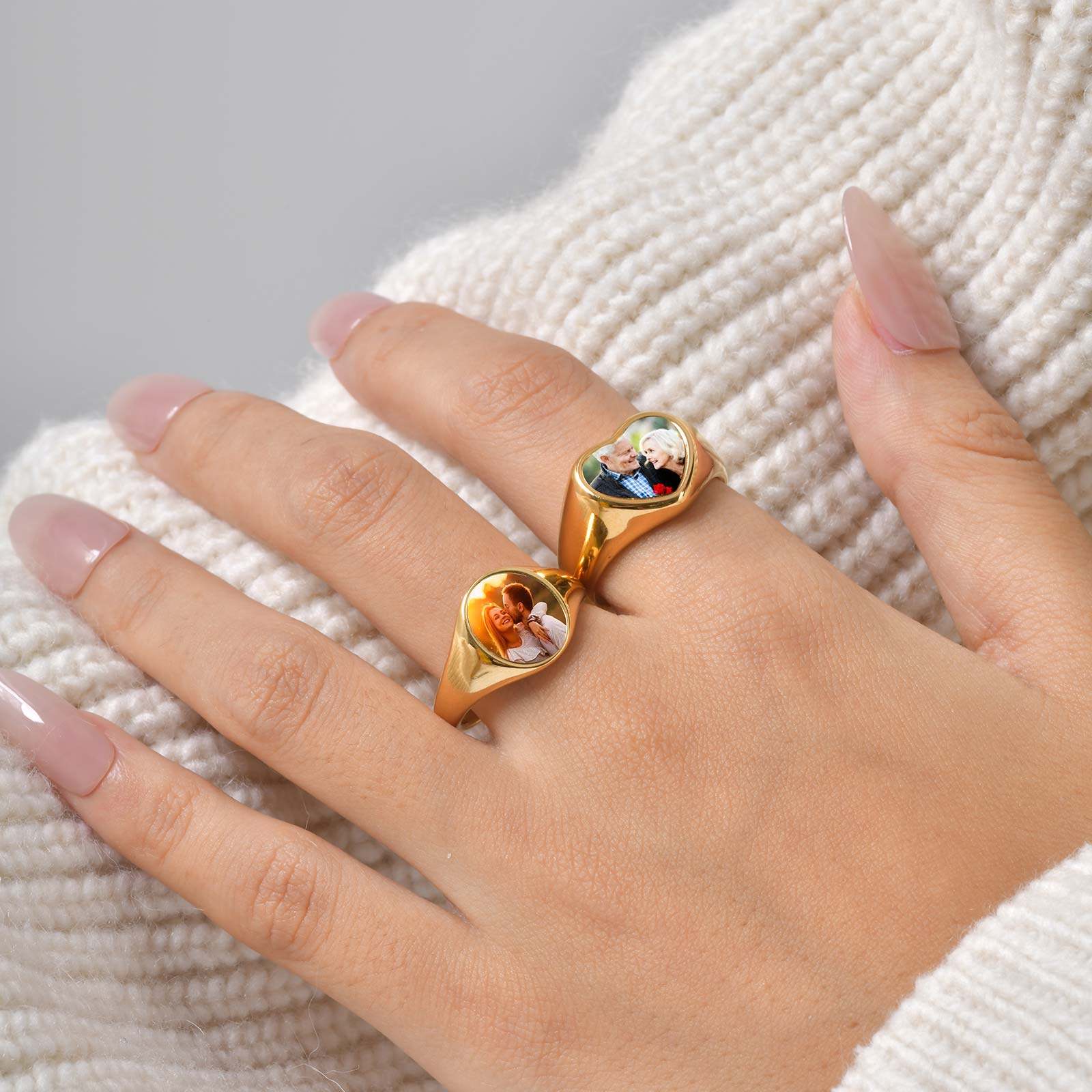 Custom Photo Signet Ring for W - огляд і ціна Women Accessories Logo