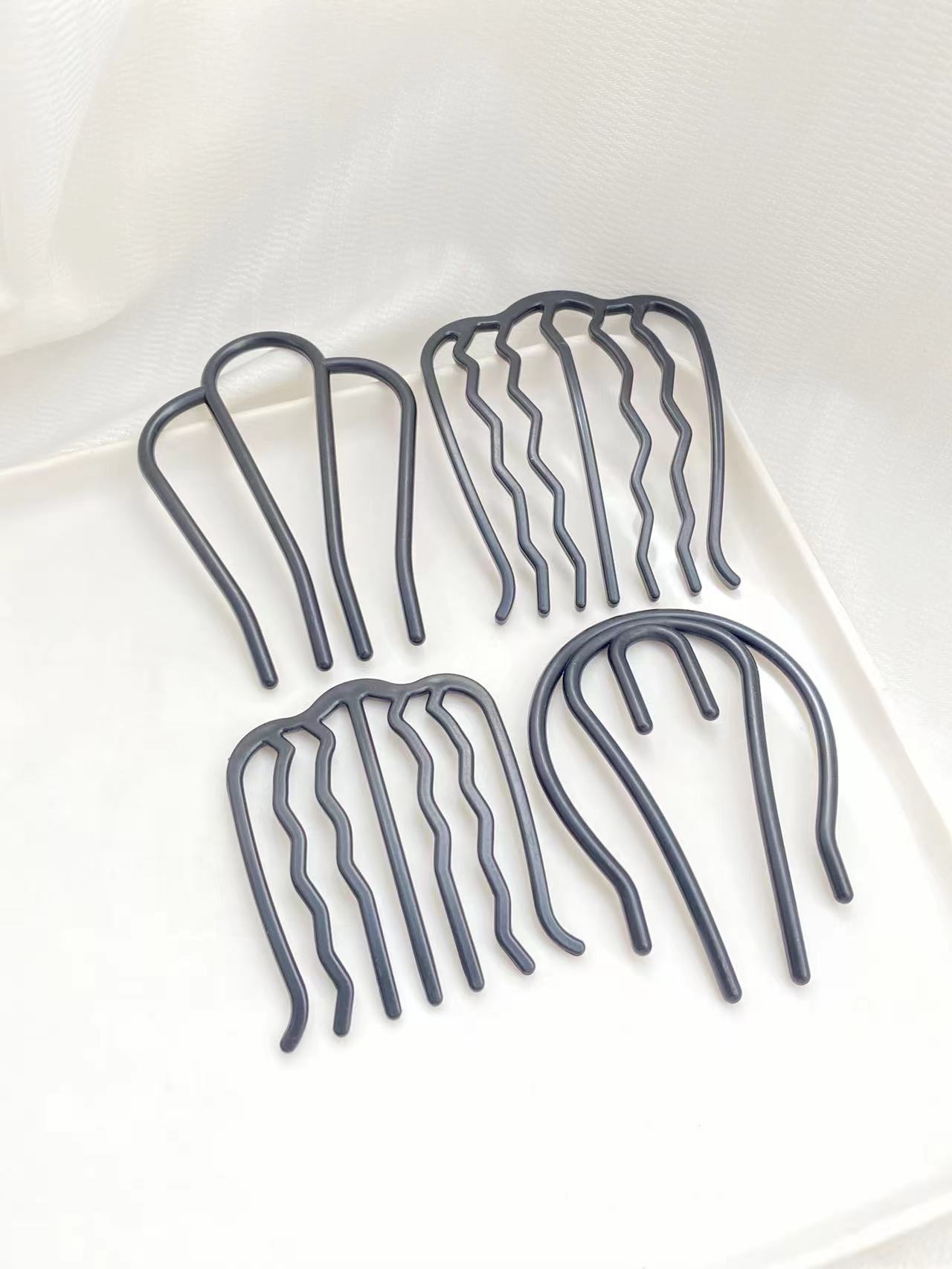 4pcs Black Hair Combs with Dif - огляд і ціна Women Accessories Shop Design