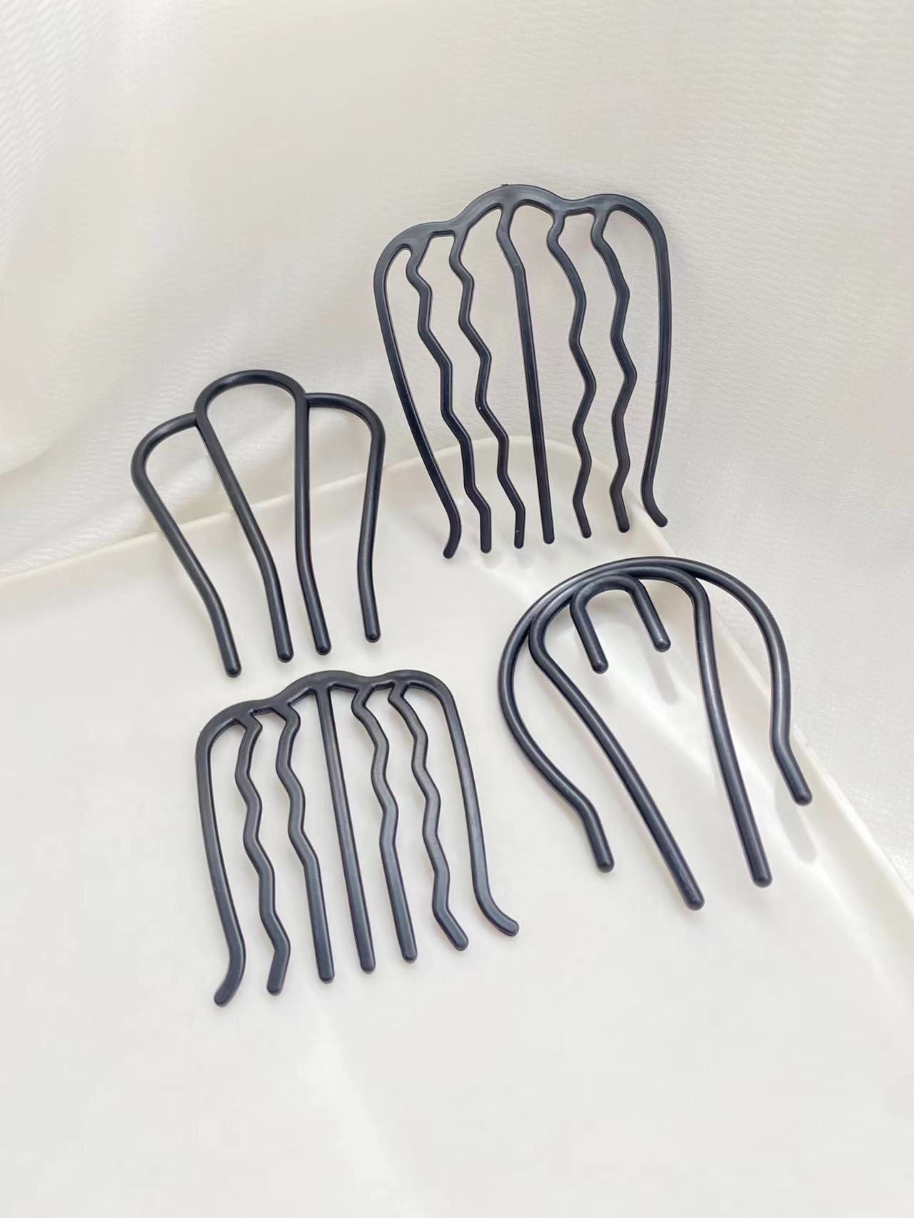 4pcs Black Hair Combs with Dif - огляд і ціна Women Accessories Shop Design