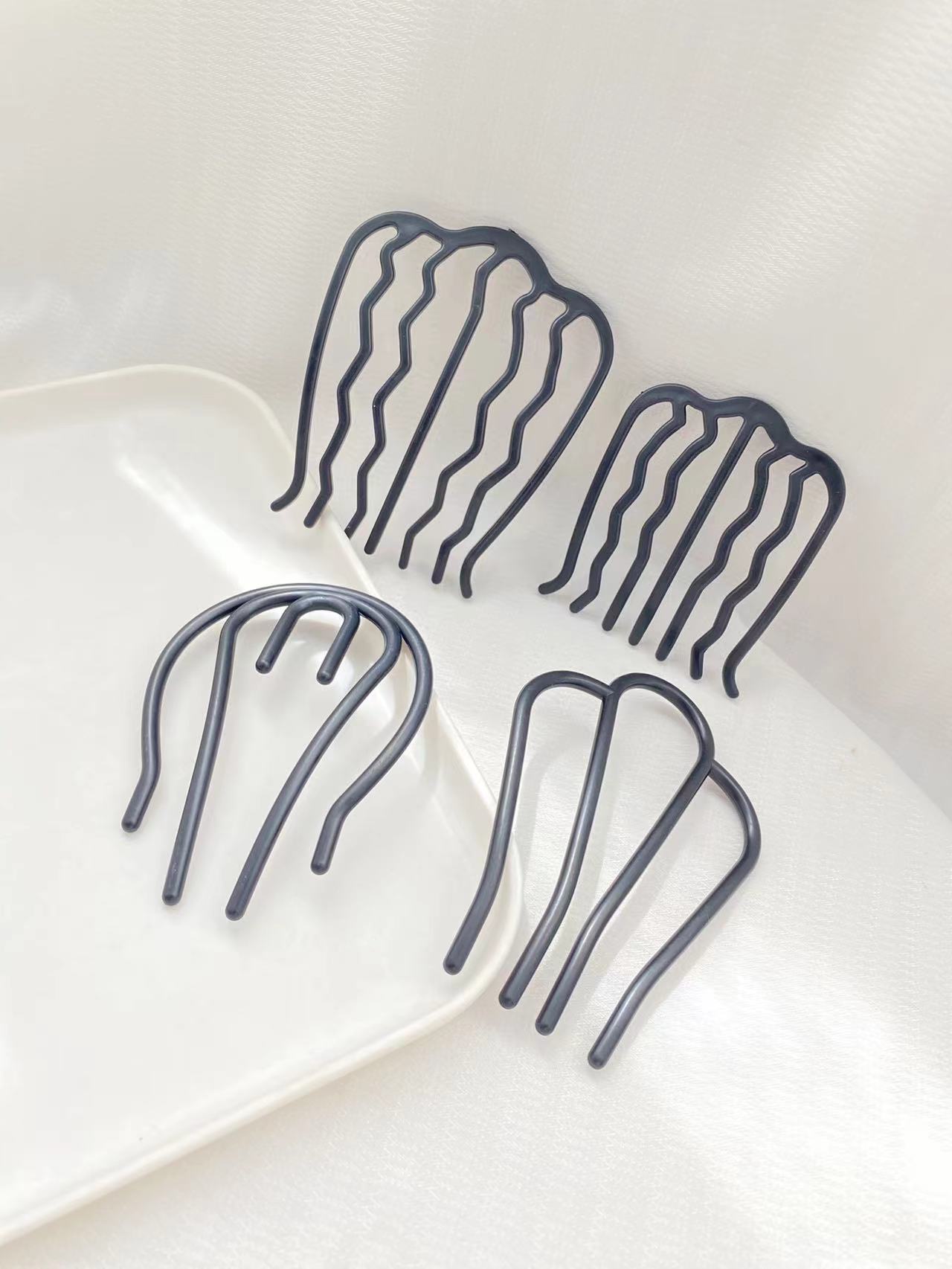 4pcs Black Hair Combs with Dif - огляд і ціна Women Accessories Shop Design