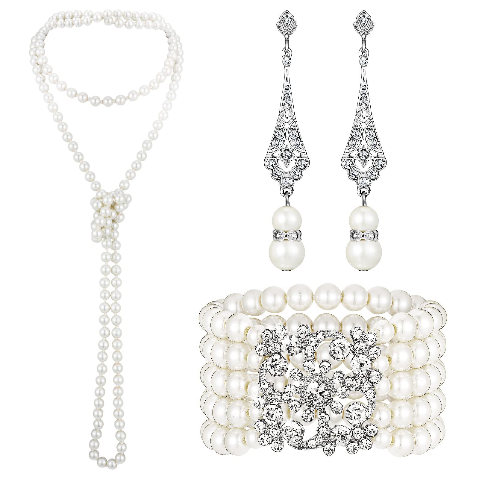 3-piece Set of Long Pearl Neck - огляд і ціна Women'S Accessories In The 1950S