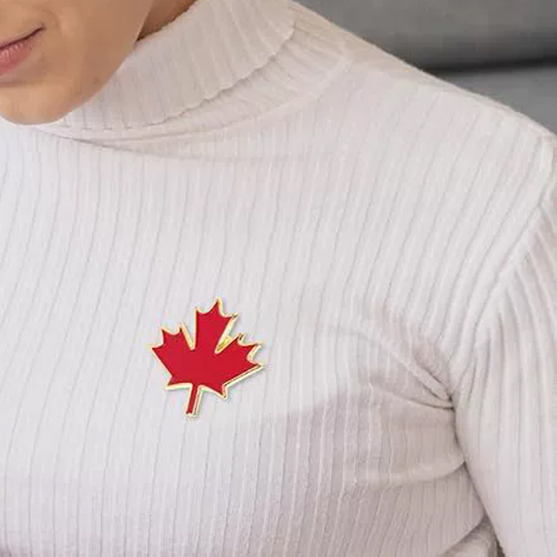 Enameled Red Maple Brooches Ca - огляд і ціна Women'S Accessories Canada