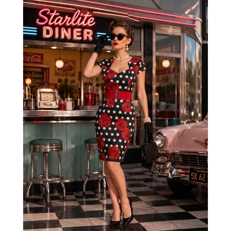 10PCS/SET Ladies Retro 1950s D - огляд і ціна Women'S Accessories In The 1950S